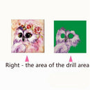 Owl 5D Diamond Painting, Diy Diamond Cross Stitch Painting Number Kit 5D Di