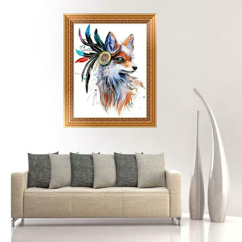 DIY 5D Diamond Embroidery Painting Fox Cross Stitch Craft Home Decor