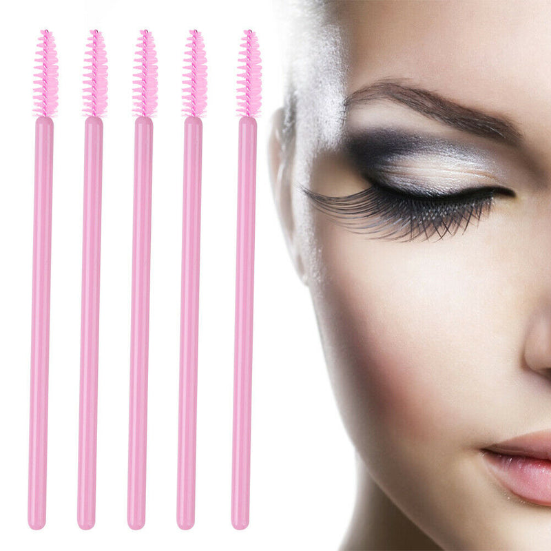 50PCS Disposable Eyelash Brush Mascara Wands Applicator Spoolers Makeup(5)