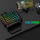 USB Wired One-Handed Gaming Keyboard Gorgeous Backlight 39 Keys Mini Keypad