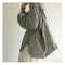Fashion Cotton Shoulder Tote Bag Female Leopard Pattern Travel Top-handle Clutch