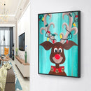 Christmas Sheep Diamond Painting 5D DIY Full Round Drill Wall Arts (B2478)