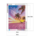 DIY Full Drill Diamond Painting Landscape Rhinestone Mosaic (B3282 Beach 4)