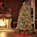 6PCS Christmas Natural Wood Chip Tree Ornament Hanging Pendant Crafts Decor DIY