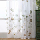2pcs Willow Branch Print Sheer Voile Tulle Drapes Home Windows Curtains