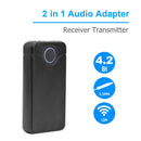 2 in 1 Wireless Bluetooth 4.2 Audio Transmitter Receiver 3.5mm Jack AUX Adapter