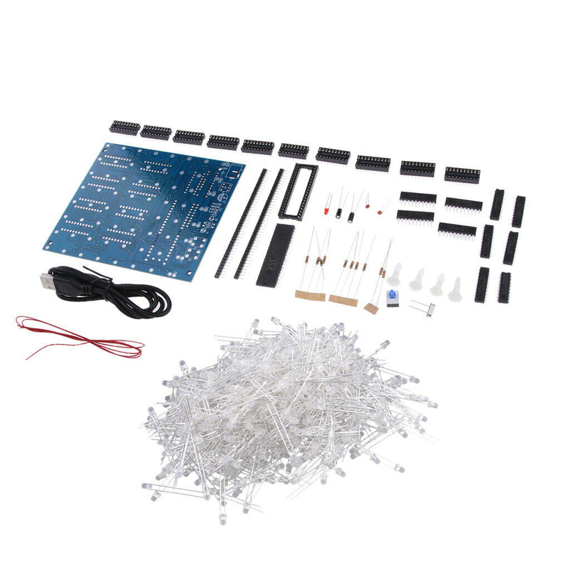 DIY 3D8 LED Mini Cube 8 * 8 * 8 CUBE 8 Kits / Junior Gift Supports ArduinÃŽÅ¸