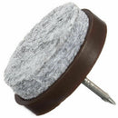 50x FELT FLOOR PROTECTORS Nail In Anti-Skid Furniture Leg/Chair/Table Caps O6Q5