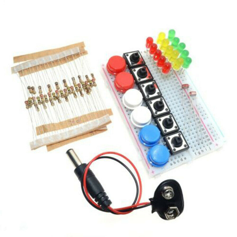 1 Set Starter Kit R3 Mini Breadboard LED Jumper Wire Button Newest Useful