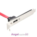 Computer Case Baffle Internal SATA to ESATA External PCI Slot Cable Bracket