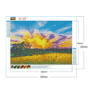 DIY 5D Diamond Painting Full Round Drill Kit Drawing (jxy412 Landscape 1)