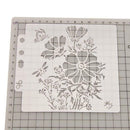 Flowers Coffee Stencils Cake Baking Templates DIY Scrapbooking Craft Decor