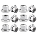6Pair Steel M10 Bike Axle Nuts Screw Nut Road Hardware Accessories Replacements
