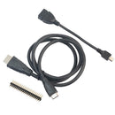 3 in 1 Kit Mini HDMI to HDMI+Micro USB+GPIO Header for Raspberry Pi Zero W