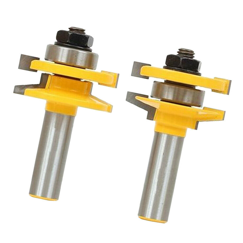 2pcs 1/2 Inch Shank High Hardness Rail and Stile Router Bits Ogee Woodworking