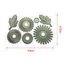 7pcs Flower Leaf Metal Cutting Dies DIY Embossing Stencils Scrapbooking Crafts