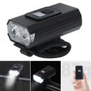 USB Rechargeable Bike Light Bicycle Front Headlight Cycling Beam Flashlight
