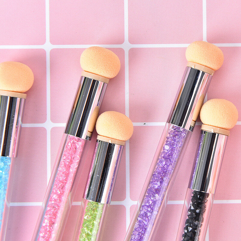 dual-ended 2 in 1 nail art stamper sponge head nail brush blooming UV gel  ou Gn