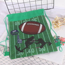 Rugby Pattern Drawstring Bag Travel Storage Bag Backpacks Kids Birthday Gift  BX
