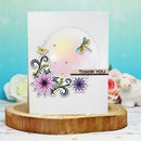 Dragonfly Flower Seal Stamp Cutting Dies Stencil Set DIY Scrapbook Emboss