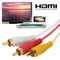 1.5M Universal AV Audio Video Cable TV HDTV DVD 1080P Composite HDMI to 3RCA