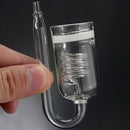 Fish Aquarium CO2 Diffuser Bubble Glass Carbon Dioxide Reactor w/ Ceramic Disc