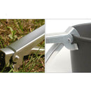 Outdoor Aluminum Alloy Pan Gripper Holder Anti-Skid Pot Clip