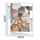 5D DIY Diamond Painting Cat Cross Stitch Embroidery Mosaic Kit Needlework