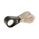 20X 21Mm Led Loupe Jeweler Magnifier Foldaway, Achromatic Triplet Lens With