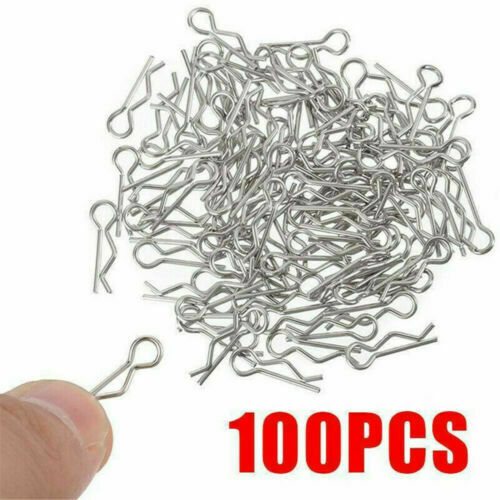 100x Metal Body Shell Clips Buckles For 1/16 HSP Traxxas RC Car Truck Parts Kits