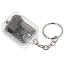 Music Box DIY Mechanical Metal Music Boxes Clockwork Keychain Gift 3C