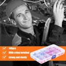 140pcs Male Electrical Wiring Connector Insulated Cold-pressed Terminals