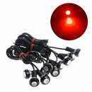 10x Eagle Eye Red LED 9W 18MM Car Fog Running Light DRL Reverse Backup Lamp SQI