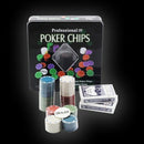 Chip Set Poker Chips 100 Chips Texas Holdem Poker Board Game Chips G2E1