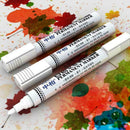 White Highlighter Marker Pens Thin Waterproof Car Tyre Pen Painting Permane W2R5