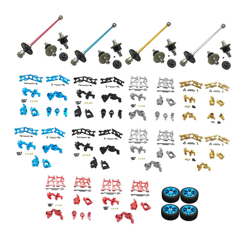 6x 14th RC Car Upgrade Parts Set C Socket Fit for WLtoys 1:14 144001 Models