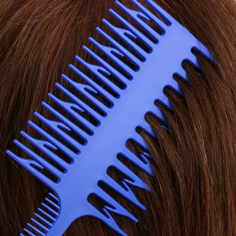 Salon Professional Fish Bone Shape Comb Hair Dyeing Sectioning Highlighting