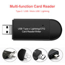4 in 1 OTG Phone Adapter SD TF Card Reader Type-C USB Micro 8 Pin Dongle  A