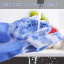 Roll over image to zoom in Magic Dishwashing Gloves with scrubber, Silicone