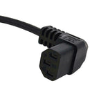 Angle IEC 320 C13 To C14 AC Power Extension Cord Female To Male For PDU UPS