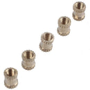 Injection Molding 3mm x 5mm x 4mm Fittings Knurl Thread Inserts 50 Pcs