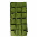 18 Pockets Plant Bag Wall Vertical Garden Hanging Pot Indoor Outdoor Green