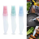 3x BBQ Gadgets Oil Bottle Brush Tools Kitchen Portable Silicone Baking Pastry