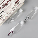 1Pc Travel Sanitizer Bottles Empty Refillable Plastic Bottle With Key Ring 30ml