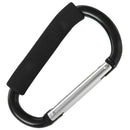 14 cm large D shape aluminum alloy carabiner soft handle shopping hook camp L8T6