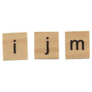 100pcs Wooden Scrabble Tiles Craft Jewellery Making Complete Set (Lower cas