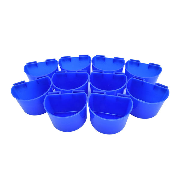10 pcs Cup Hanging Water Feed Cage Cups Poultry   Rabbit Chicken SP