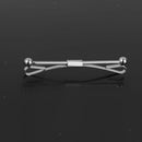 2Pcs Men Boys Tie Clip Bar Collar Pin Necktie Cravat Clasp for Wedding Charm