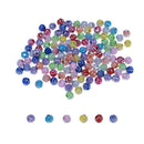 300pcs 8mm Loose Spiral Round Acrylic Beads for Needlework Supplies