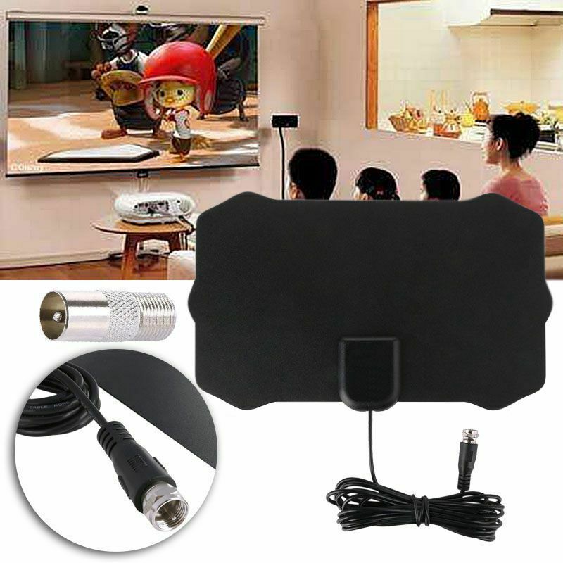 50 Miles High Gain Indoor Freeview TV antena Digital HD TV radius Aerial Su R5I1